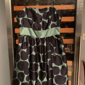 Fruity print green dress size 0